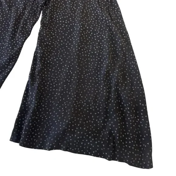 Anthropologie Skirted Wide Leg Pants Black Polka Dot Culottes Skirty Festival 8 - Picture 12 of 16
